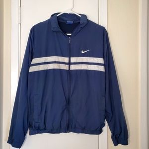 Nike Jacket Vintage Nike Blue Zip Up Windbreaker Size Large